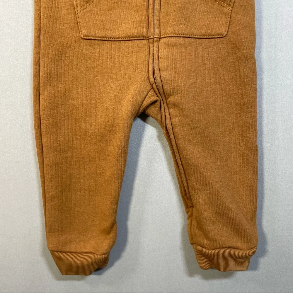 Carhartt Infant Fleece Zip Front Long Sleeve Coverall, Attached Hood - 9 Months